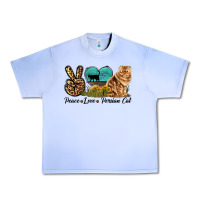 Grape Ice Peace Love Persian Cat Urban Heavy Tee - LillyAllenDesigns