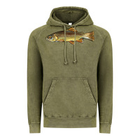 Vintage Olive arizona apache trout fish Vintage Hoodie - BarkalooDesign