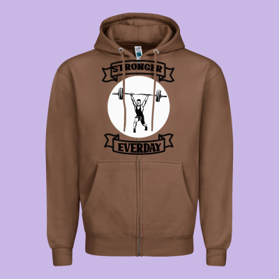 Stronger Everday Zipper Hoodie Designed By Bettercallsaul