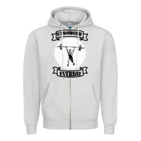 Dove Grey stronger everday Zipper Hoodie - Bettercallsaul