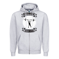 Heather Grey stronger everday Zipper Hoodie - Bettercallsaul