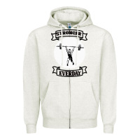 Oatmeal Heather stronger everday Zipper Hoodie - Bettercallsaul