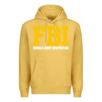 Antique Gold FBI, Female Body Inspector Funny Premium Hoodie - DesigneFamous