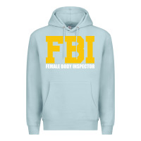 Blue Mist FBI, Female Body Inspector Funny Premium Hoodie - DesigneFamous