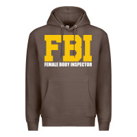Coffee FBI, Female Body Inspector Funny Premium Hoodie - DesigneFamous