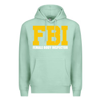 Seafoam FBI, Female Body Inspector Funny Premium Hoodie - DesigneFamous