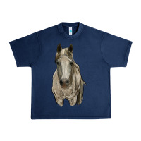 Navy horse Urban Heavy Tee - RanaPortraitStore