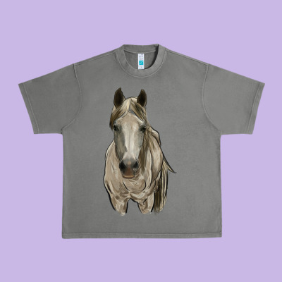 Horse Urban Heavy Tee Designed By Ranaportraitstore