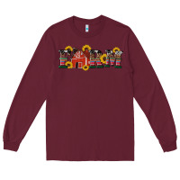 Burgundy western farm Long Sleeve Tee - Artiststas