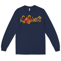 Navy western farm Long Sleeve Tee - Artiststas