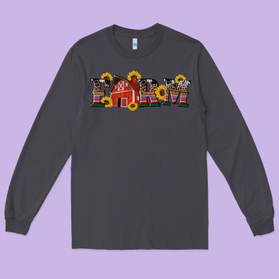 Western Farm Long Sleeve Tee Designed By Artiststas