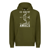 Army Green e 3 sentry awacs plane gift Premium Hoodie - DesigneFamous