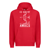 Red e 3 sentry awacs plane gift Premium Hoodie - DesigneFamous