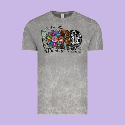 Trust In The Lord With All Your Heart Vintage Tee Designed By Sublimationcraftshop