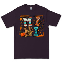 Plum Fall Autumn Leopard Mini Premium Tee - LillyAllenDesigns