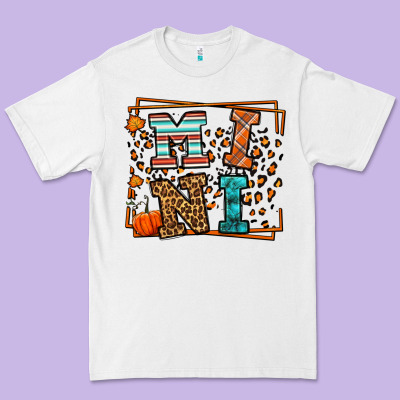 Fall Autumn Leopard Mini Premium Tee Designed By Lillyallendesigns