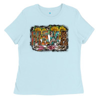 Baby Blue mama western Ladies Tee - RacoonDesign