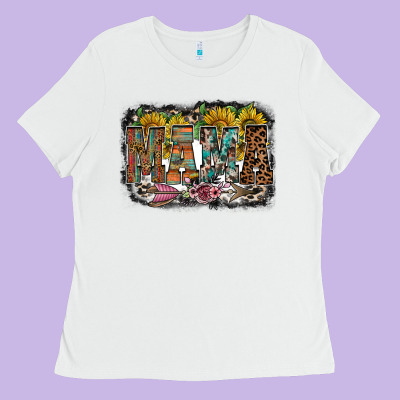 Mama Western Ladies Tee Designed By Racoondesign