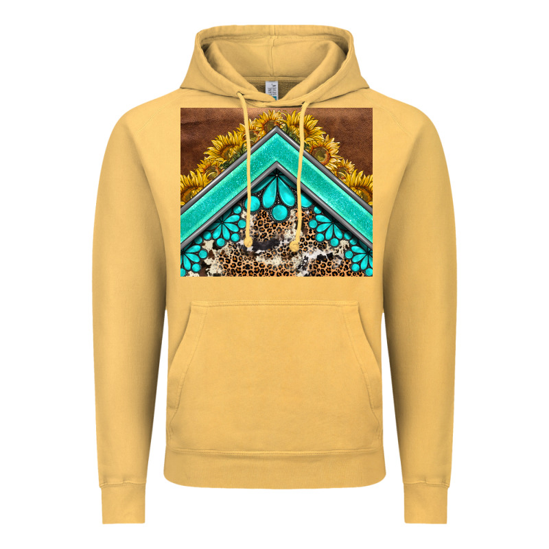 Western  Sunflower Turquise Gemstone  Tumbler Vintage Hoodie by BarkalooDesign | Teevron