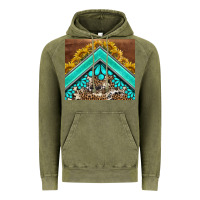 Vintage Olive western  sunflower turquise gemstone  tumbler Vintage Hoodie - BarkalooDesign