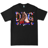 Black America Dog Mama Premium Tee - CowhideDigitalArt