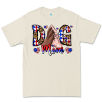 Bone America Dog Mama Premium Tee - CowhideDigitalArt