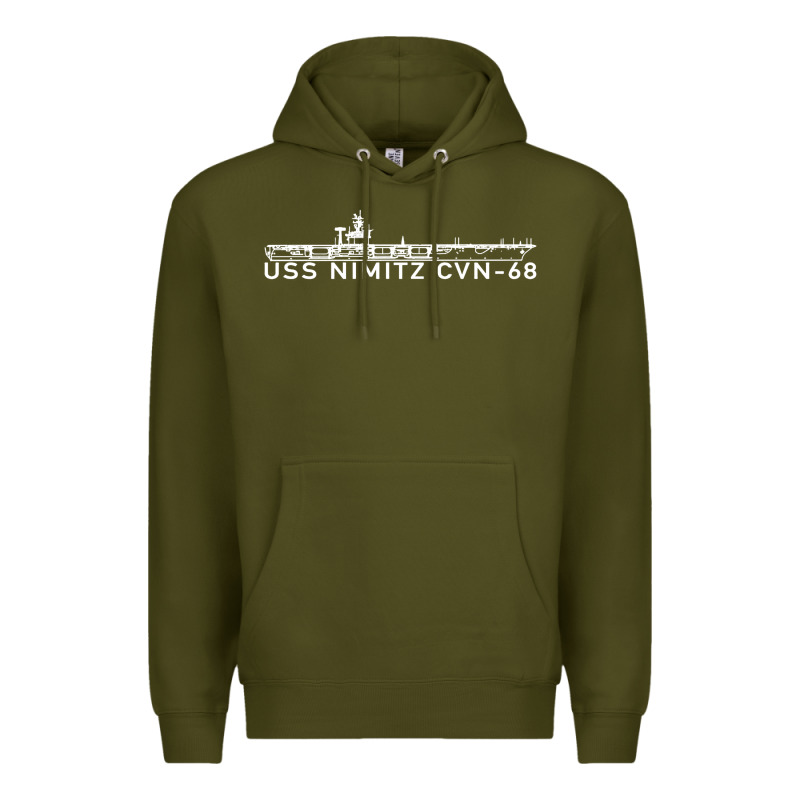 Uss Nimitz Navy Supercarrier Aircraft Carrier Gift Premium Hoodie by DesigneFamous | Teevron