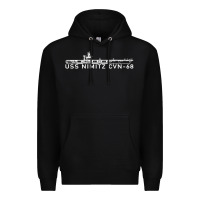 Black uss nimitz navy supercarrier aircraft carrier gift Premium Hoodie - DesigneFamous