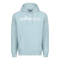 Blue Mist uss nimitz navy supercarrier aircraft carrier gift Premium Hoodie - DesigneFamous