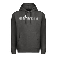 Charcoal Heather uss nimitz navy supercarrier aircraft carrier gift Premium Hoodie - DesigneFamous