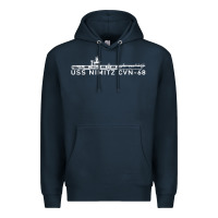 Navy uss nimitz navy supercarrier aircraft carrier gift Premium Hoodie - DesigneFamous
