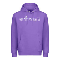 Purple uss nimitz navy supercarrier aircraft carrier gift Premium Hoodie - DesigneFamous