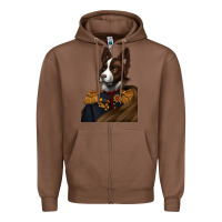 Chestnut Pet Portraits, Custom Pet Portraits, Renaissance Pet Portraits, Zipper Hoodie - RanaPortraitStore