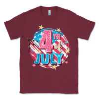 Burgundy 4th of July Classic Tee - FaDigitalArtStudio