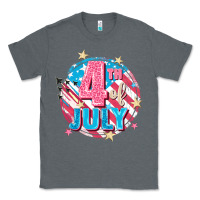 Charcoal Heather 4th of July Classic Tee - FaDigitalArtStudio