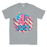 Heather Grey 4th of July Classic Tee - FaDigitalArtStudio