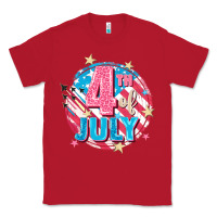 Red 4th of July Classic Tee - FaDigitalArtStudio