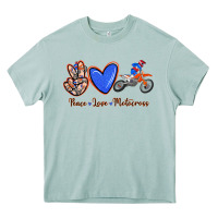 Arona Peace Love Motocross Heavy Core Tee - RanaPortraitStore