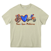 Mossy Peace Love Motocross Heavy Core Tee - RanaPortraitStore