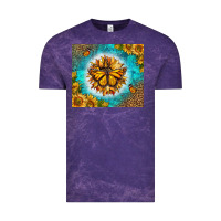 Cloud Purple Monarch Butterfly Sunflower Vintage Tee - LillyAllenDesigns