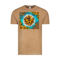 Vintage Camel Monarch Butterfly Sunflower Vintage Tee - LillyAllenDesigns