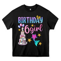 Black birthday girl 6 Heavy Core Tee - BundleAndBundleShop