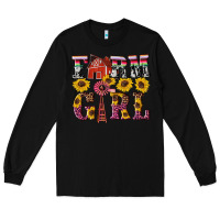 Black western farm girl Long Sleeve Tee - Artiststas