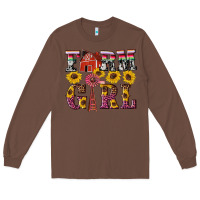 Chestnut western farm girl Long Sleeve Tee - Artiststas