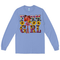 Colony Blue western farm girl Long Sleeve Tee - Artiststas