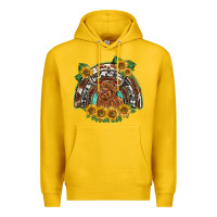Lemon scottish calf sunflowers rainbow Premium Hoodie - BarkalooDesign