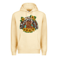Pina Colada scottish calf sunflowers rainbow Premium Hoodie - BarkalooDesign