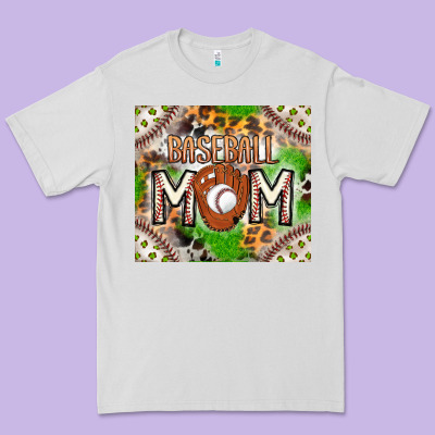Baseball Mom Premium Tee Designed By Cowhidedigitalart