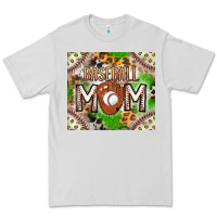 Dove Grey Baseball Mom Premium Tee - CowhideDigitalArt
