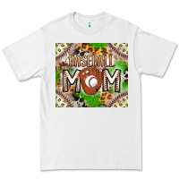 White Baseball Mom Premium Tee - CowhideDigitalArt